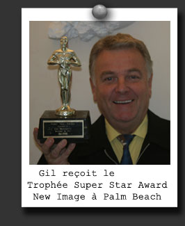 Gil reçoit le Trophée Super Star Award
