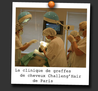 La clinique Challeng'Hair de Paris